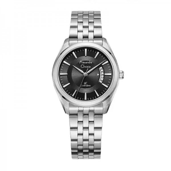Alexandre Christie AC 8674 Silver Black Lady LDBSSBA Alexandre Christie AC 8674 Silver Black Lady LDBSSBA
